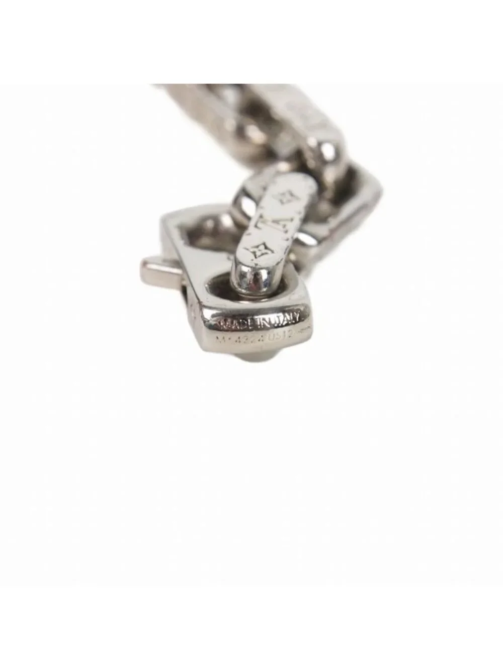 Louis Vuitton Bracelet Chain Monogram Corie Bangle Metal L Silver
